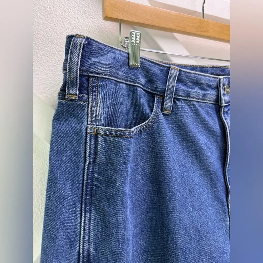 NWT J. Crew Barrel Leg Jean Relaxed Rigid Denim Elaine Wash Size 32 CK152